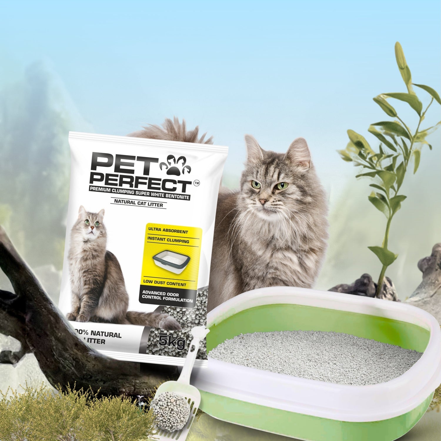 Granular cat litter