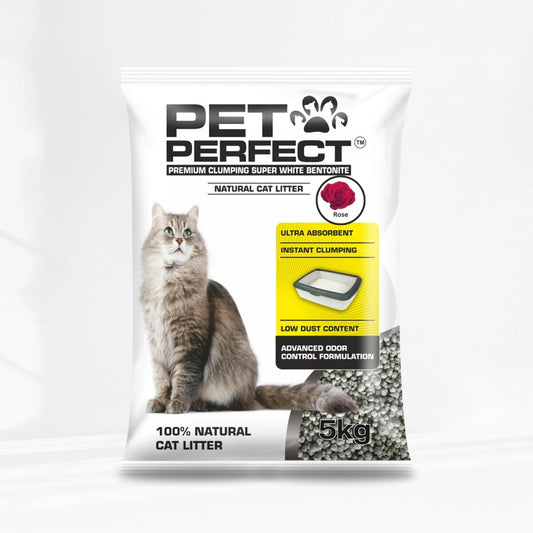 Pet Perfect Round Bentonite Rose Cat Litter 5 KG