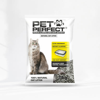 Pet Perfect Round Bentonite Unscented Cat Litter 5 KG