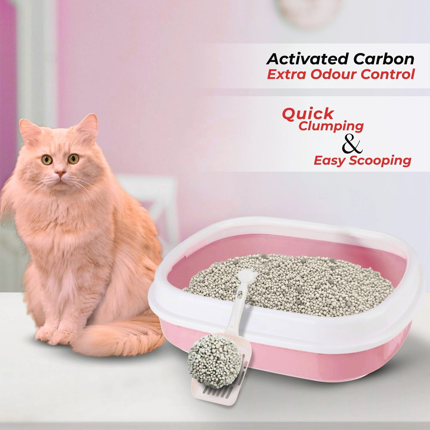 Pet Perfect Round Bentonite Rose Cat Litter 5 KG