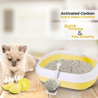 Pet Perfect Round Bentonite Lemon Cat Litter 5 KG